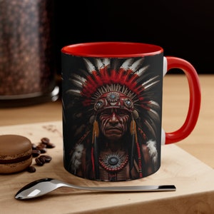 Cool Native Indian Mug Homeland Security Cup Roots Pride Gift Indigenous Pride CoffeeCup Freedom Explore 1492 Beaker