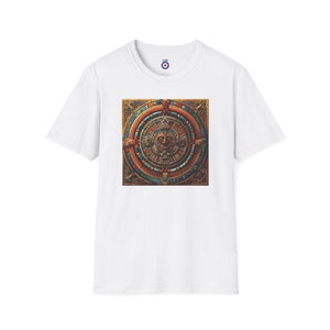 Aztec Mayan Calendar Tshirt Mexica Heritage Design Tee Custom Design T shirt Unisex gift Beach Holiday Top