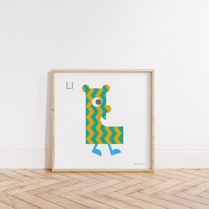 Alphabot &quot;L&quot; Art Print
