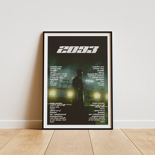 Album-Poster 2093 Yeat, Rap poster, album cover, album wall art, custom album poster, rapper poster,