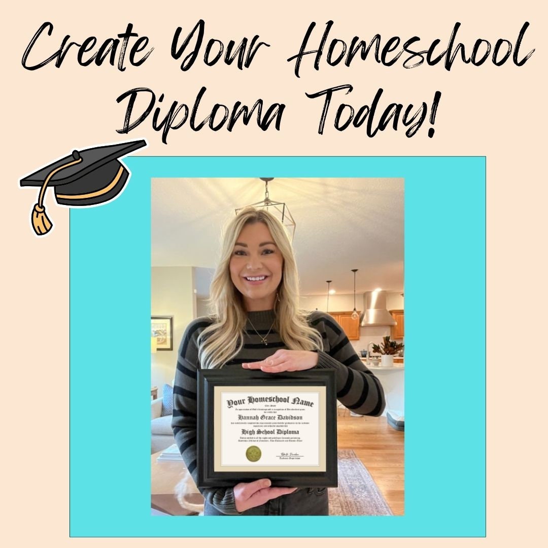 Custom Diploma, Highschool Diploma, Homeschool Diploma, Customizable