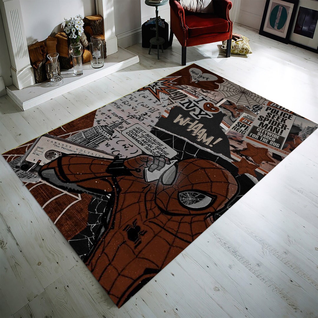 Spiderman, Spiderman Rug,kids Gift Themed Rug,gift for Him,area Rug