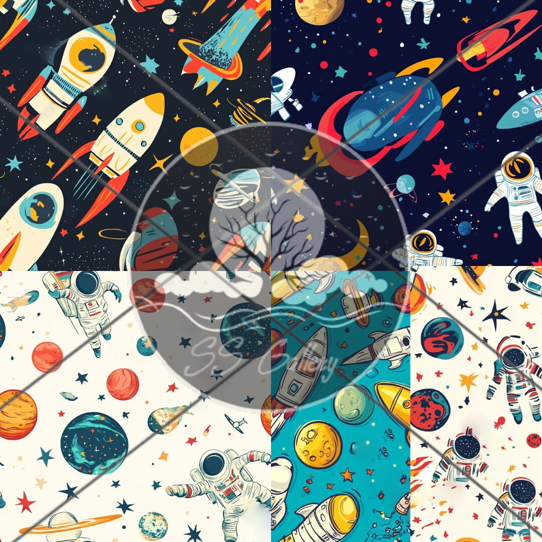Space Patterns and Imagery Pack [5 Images] - Etsy