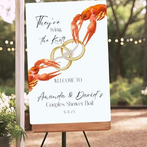 Custom Tying the Knot langoesten kook bord, langoesten kook bord voor stellen douche, koppels Bayou langoesten kook bord voor douche