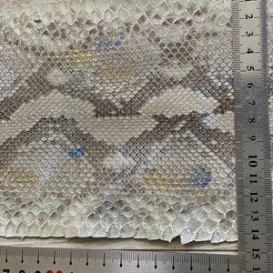 Premium exotic python leather for artisan leathercraft and handmade accessories