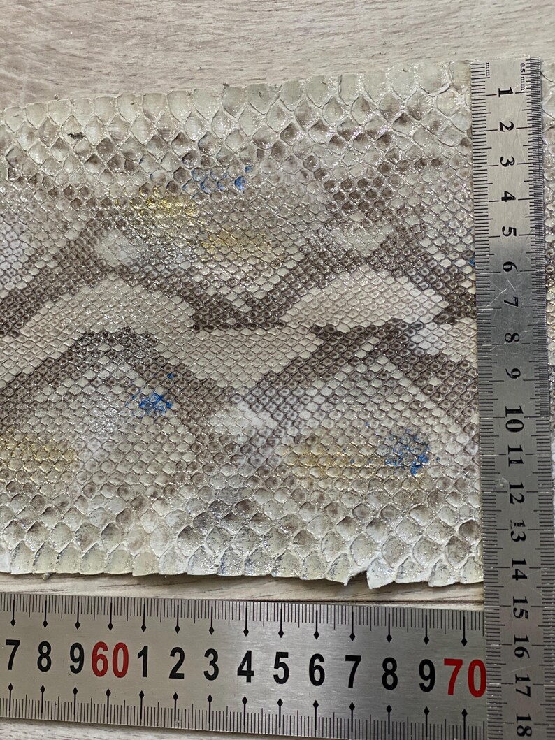 Premium exotic python leather for artisan leathercraft and handmade accessories
