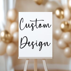 Custom Sign Personalized Welcome Signage For Events Fully Customizable Poster Foam Board Canvas For Weddings Showers Graduation Parties