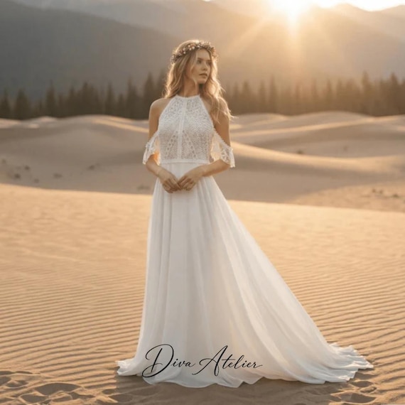 knee length evening dresses for weddings White Off the Shoulder Lace Short Prom Dress, A-Line Satin Blue Bridesmaid Dresses the gown radiates a Plunging V Neck Halter Color:Black/White