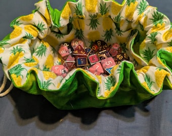 Green and Pineapple Dice Bag