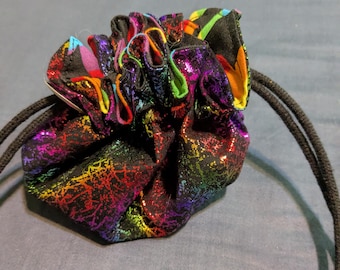 Rainbow Shiny Dice Bag