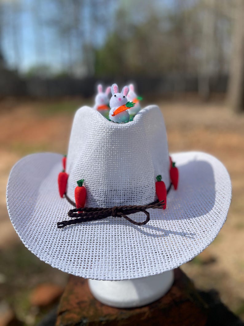 Bunny Garden Easter Hat – Whimsical Springtime Accessory for Easter ...
