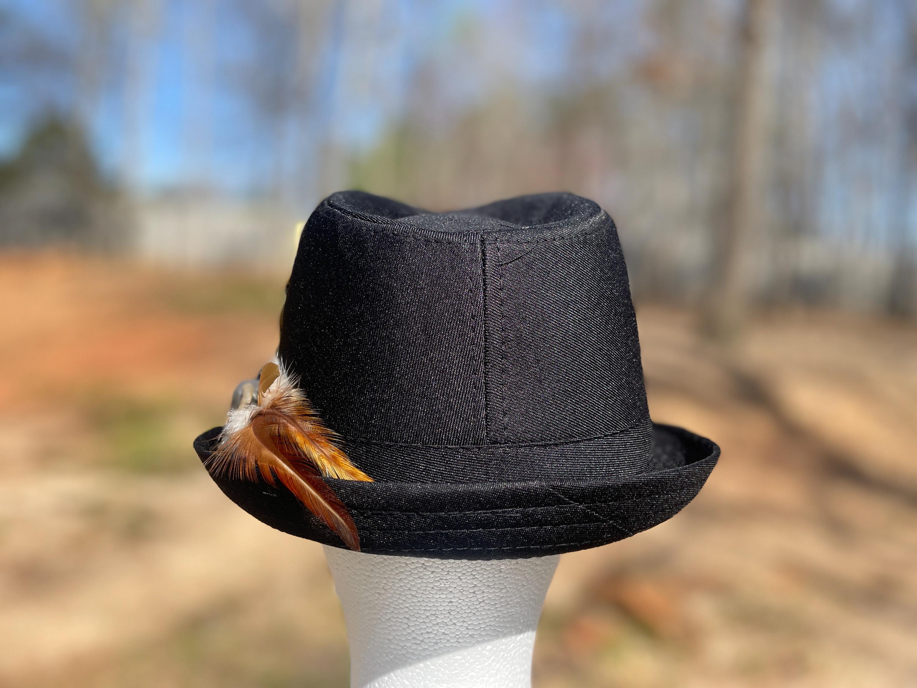 Alpha Phi Alpha Fedora Hat – Handmade Black Felt Hat W/ Greek Letters ...