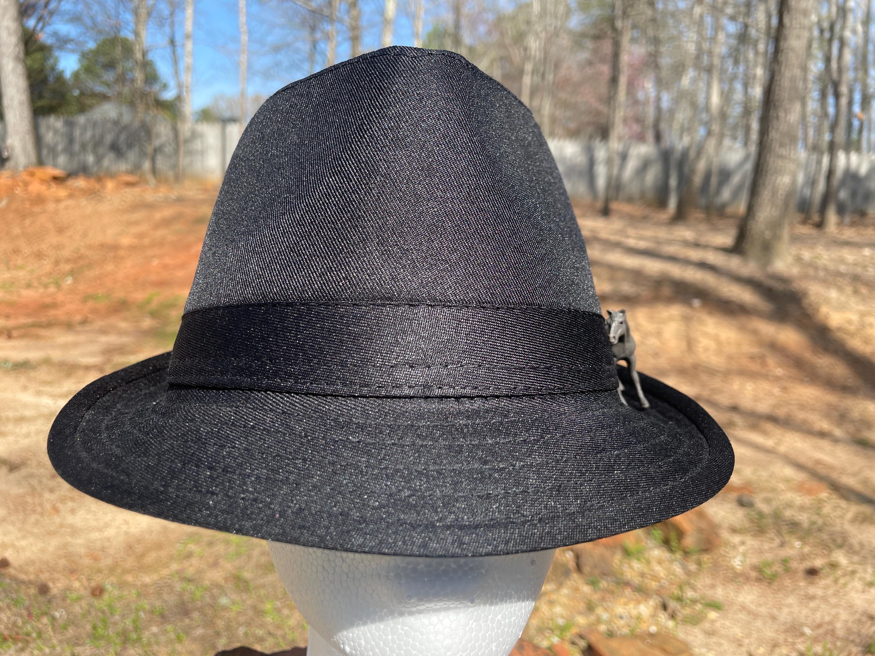Alpha Phi Alpha Fedora Hat – Handmade Black Felt Hat W/ Greek Letters ...
