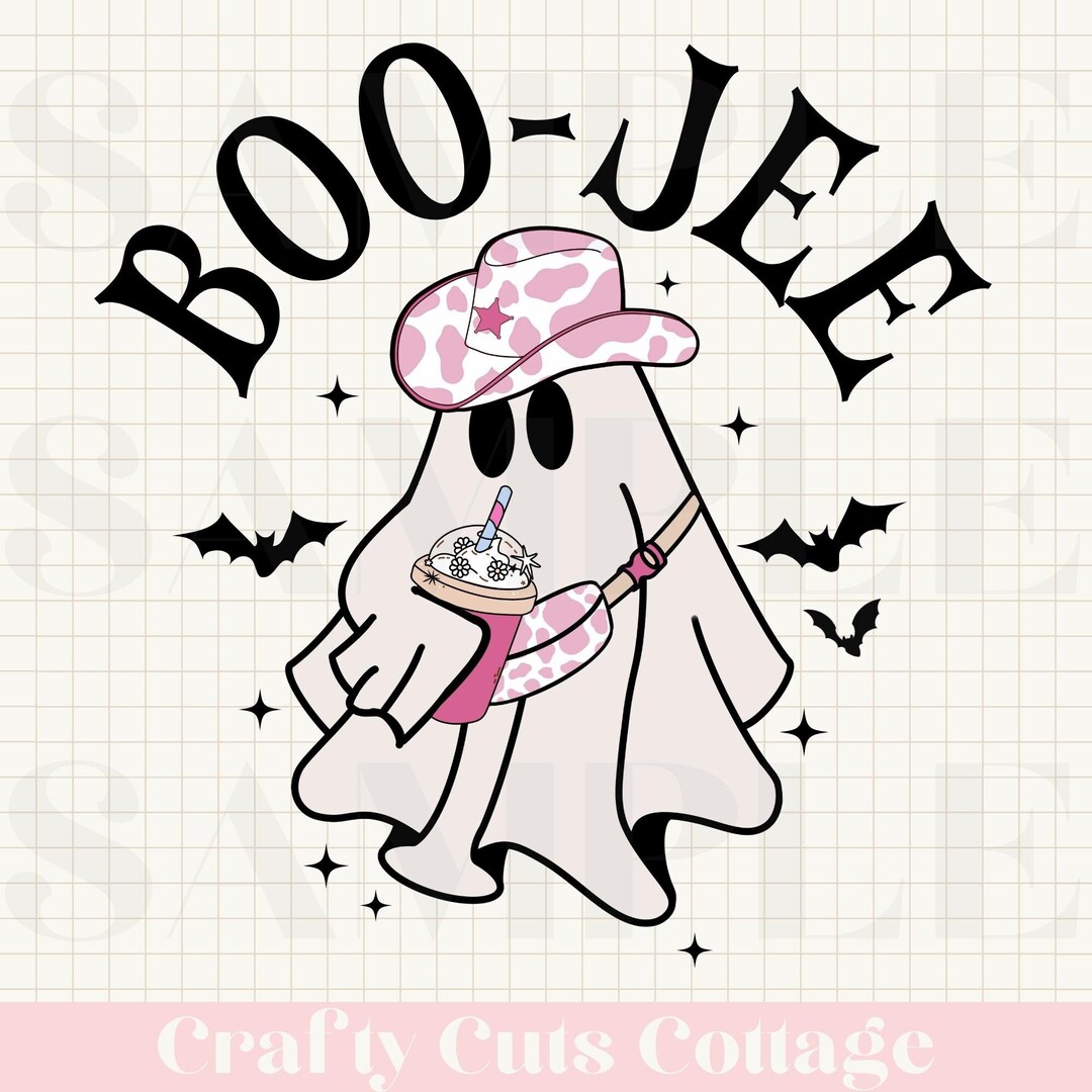 Boojee Ghost Tshirt SVG PNG, Funny Halloween Sublimation, Digital ...