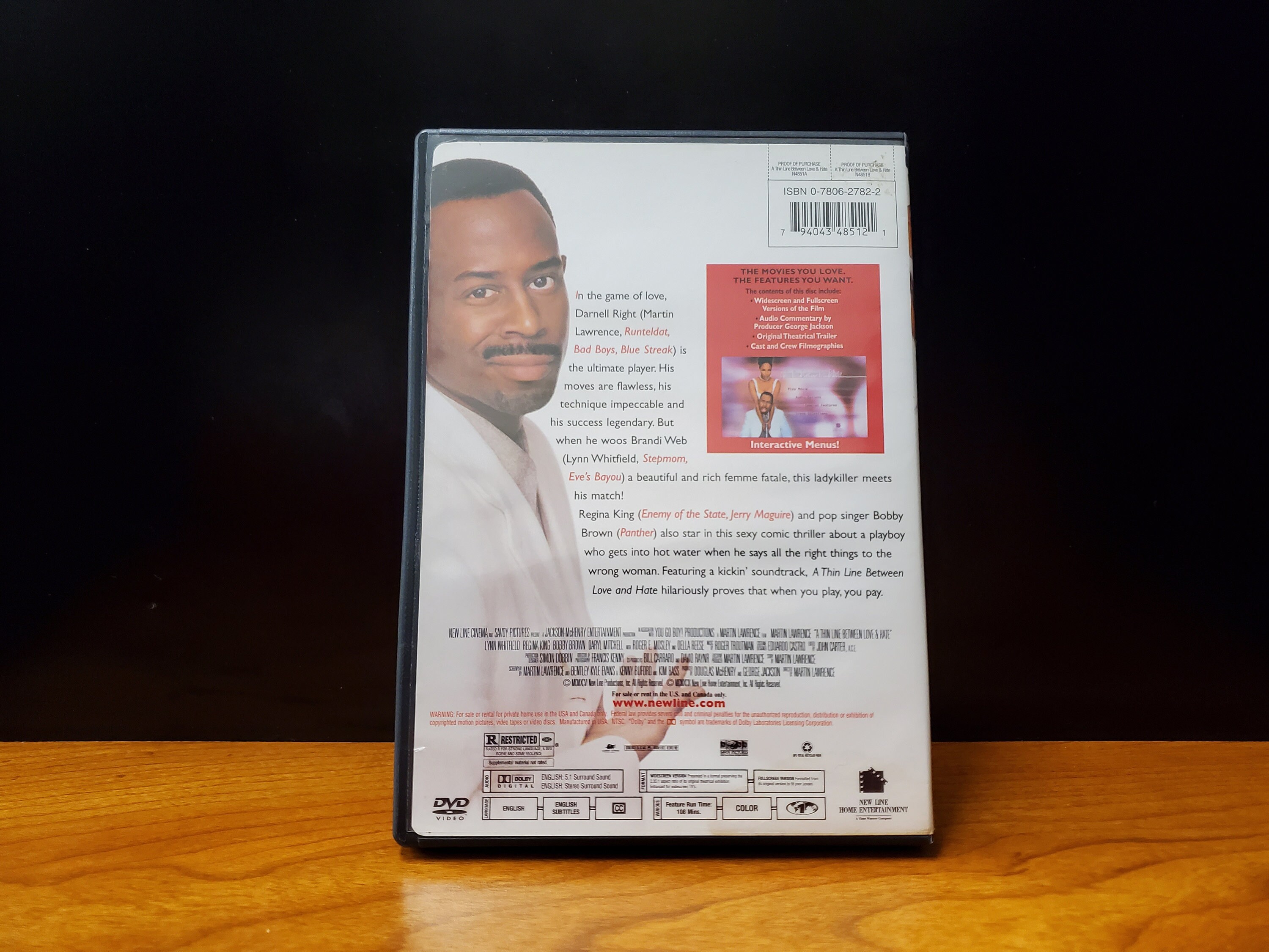 Buy A Thin Line Between Love and Hate DVD Movie Film (martin