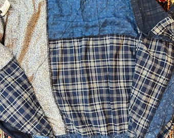 Kapital Kountry IDG Indigo Patchwork NORA-DOT Board Shirt Size 2