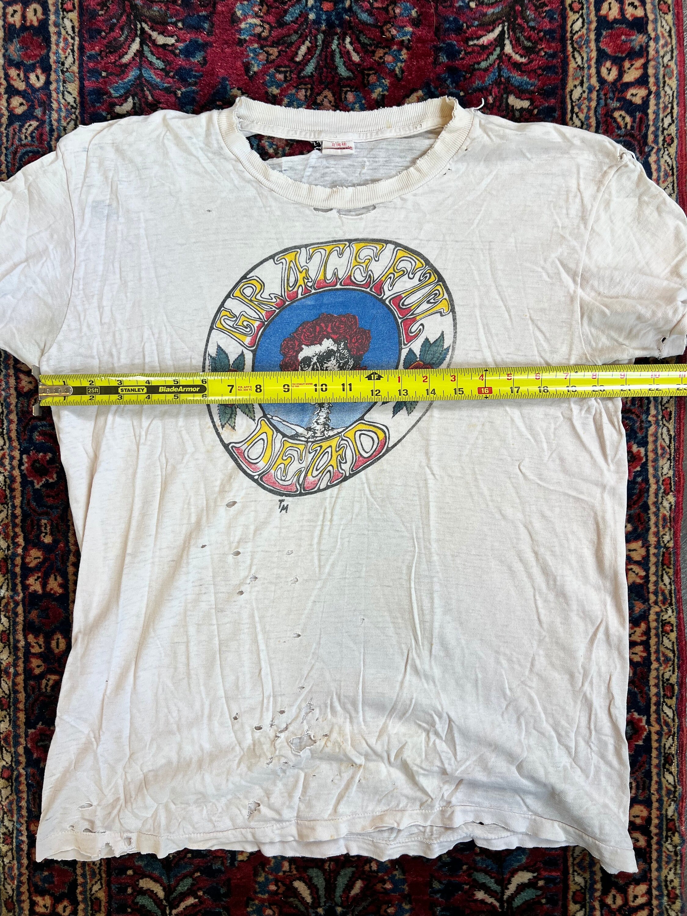Vintage 90's Jerry Garcia Grateful Dead Tie Dye Tee T Shirt