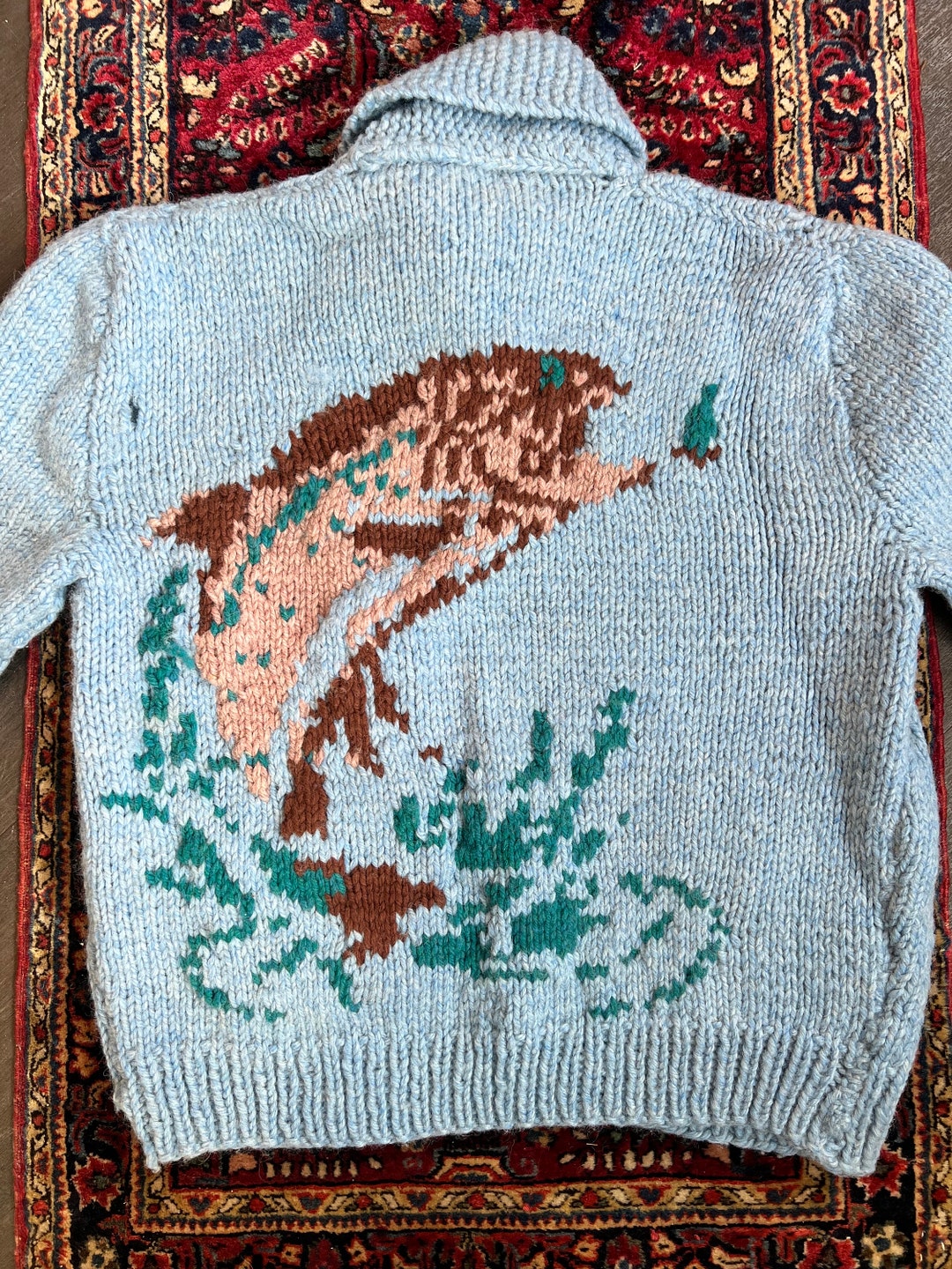 Fish cardigan outlet