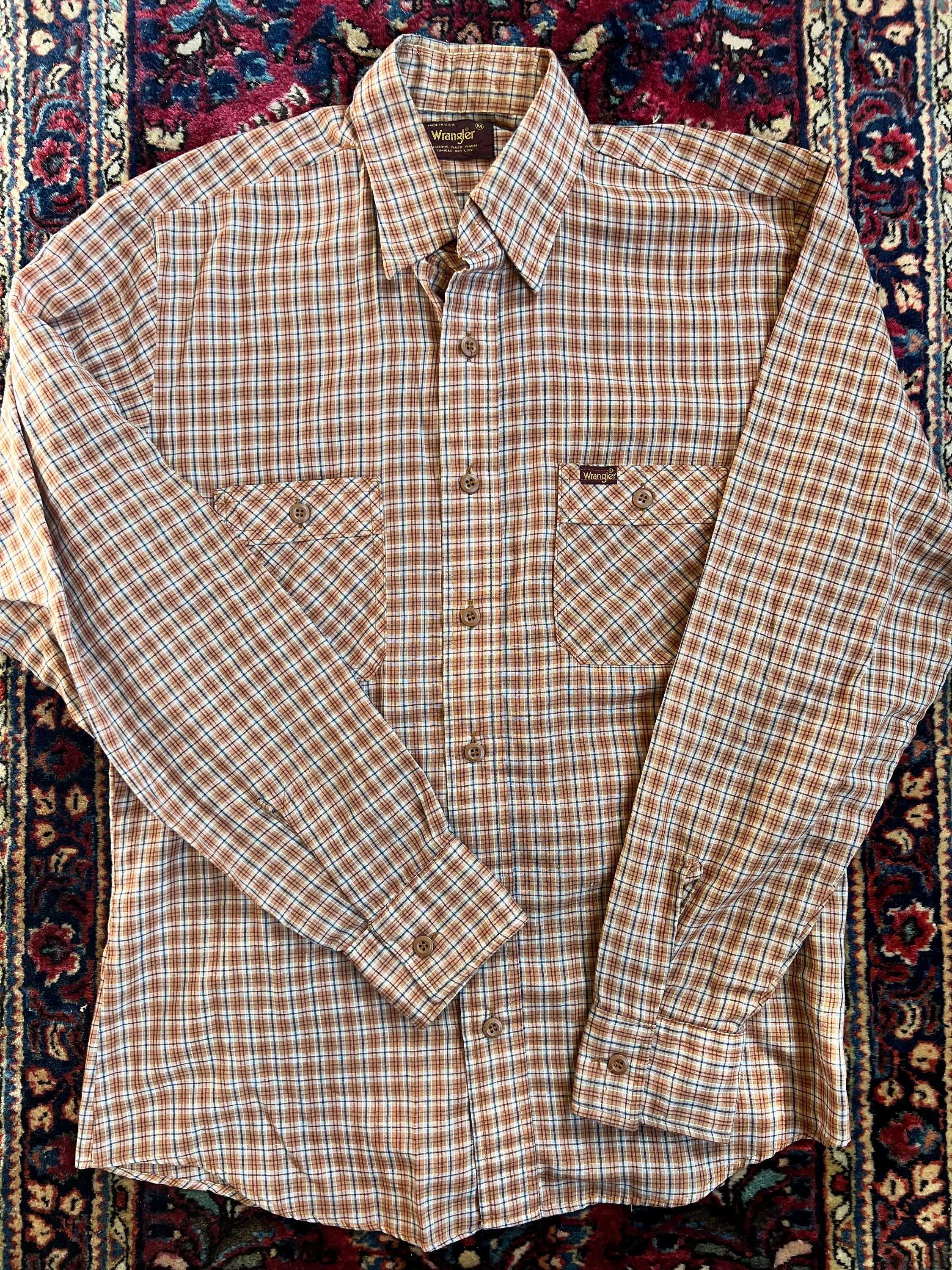70s Wrangler Shirt - Etsy 70s Wrangler Shirt - Etsy