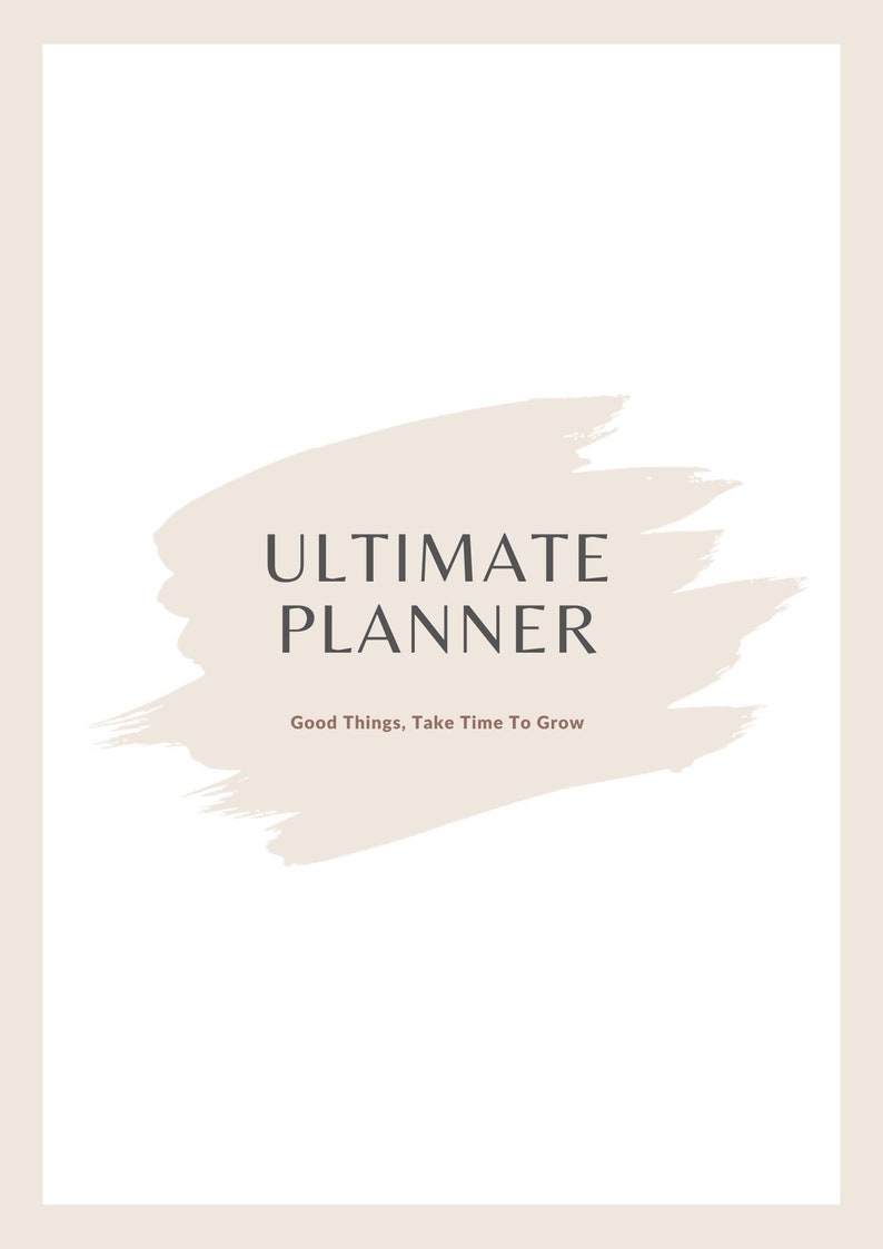 Daily, Weekly, Monthly Planners, Instant Download, Productivity ...