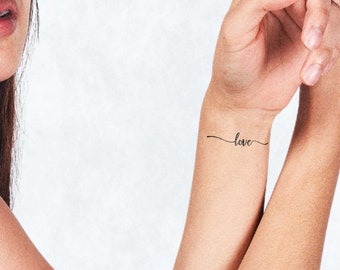 Long lasting temporary tattoo | Love | Woman tattoo | Semi-permanent tattoo | Jagua Henna | Women's gift idea