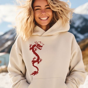 Chinese Dragon 2024 Hoodie, Dragon Lovers, Chinese New Year, Year of the Dragon, Dragon Sweatshirt, Chinese Zodiac, Unique Dragon Gifts