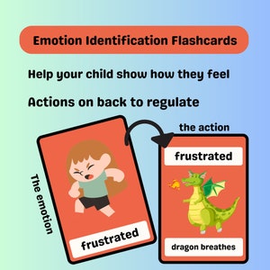 Children Emotion Flashcards - Emotion Regulation - Calm Down ToolKit