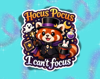 ホーカス・ポーカス 集中できないステッカー | 面白いADHDステッカー