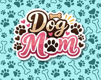 犬好きママへのステッカーまたはマグネット｜犬好きママへのギフト
