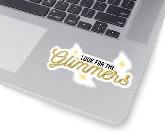 モチベーションを高めるビニールステッカー：「光を探しましょう」ポジティブな言葉のデカール