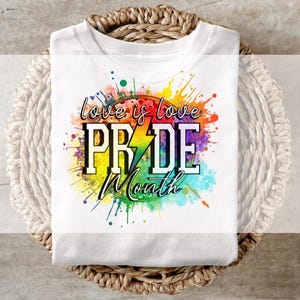 DTF Transfer, Ready to Press, T-shirt Transfers, Heat Transfer, Direct to Film, Love is Love, Pride Month transfer
