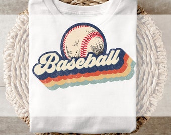 DTF Transfer, Ready to Press, T-shirt Transfers, Heat Transfer, Direct to Film, Baseball DTF Transfer, Baseball Retro DTF Transfer