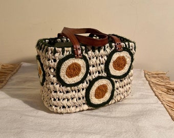 Moroccan straw bags, woven baskets, straw handbags, and embroidered bags.