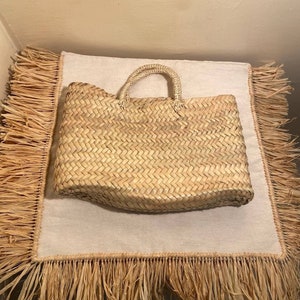 PERSONALIZED Moroccan straw market basket, Moroccan bags, shopping basket, beach bag, straw tote, embroidered bags.