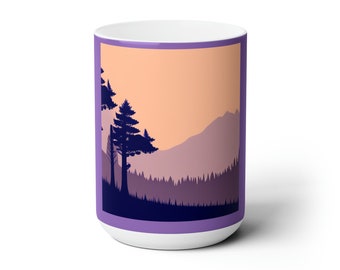 Beautiful purple mug