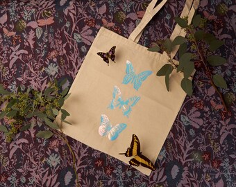 Butterfly Holographic Cotton Tote