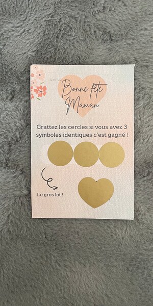 Carte à Gratter Annonce Grossesse - 
