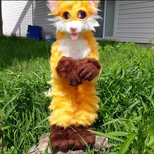 Custom FURSONA needlefelted sculpture! furry otherkin and other kinds