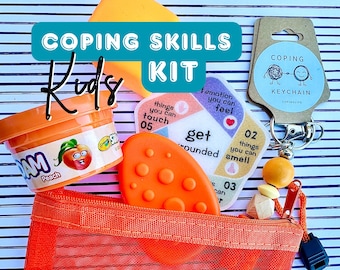 Kids Coping Skills Kit | Therapist Made | ADHD Fidget Toys | Anxiety Relief for Children | Sensory Tools