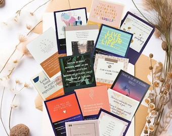 Therapist Created Affirmation Cards | Mental Health, Anxiety Relief Deck