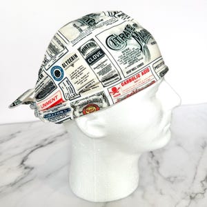 Vintage Apothecary Scrub Cap | Anesthesia Meds,  Stretchy Scrub Hat, Nurse Doctor Gift, Hero Hat, Jersey Knit, Mens and Womens Surgical Euro