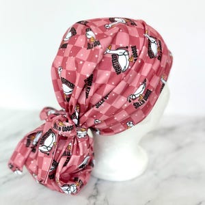 Registered Silly Goose Scrub Cap, Rose | IN HOUSE DESIGN Stretchy Scrub Hat, Nurse Doctor Gift, Jersey Knit, Mens and Womens Surgical Euro