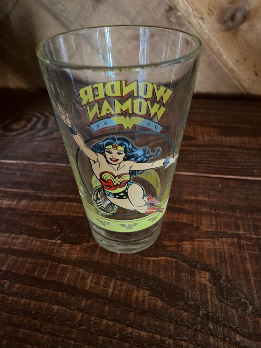 Vintage TM & DC Comics (s11) Wonder Woman Glass - Etsy