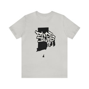 RHODE ISLAND T-SHIRT - Graffiti style - Bella Canvas shirt