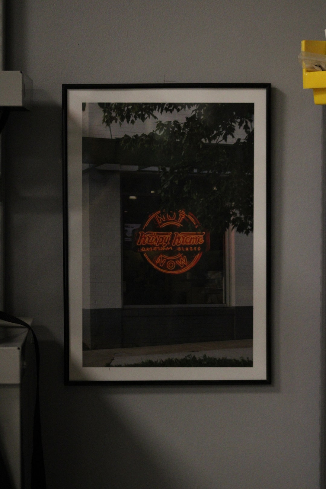 Vintage Krispy Kreme Neon Sign Art Print Etsy