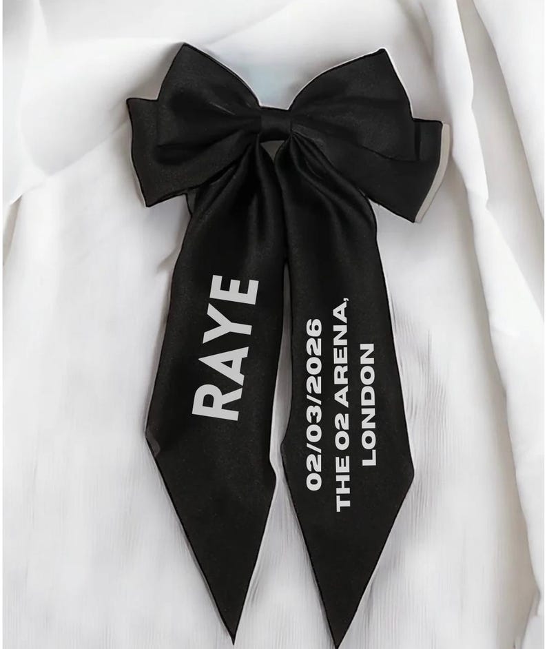 Raye Letters RAYE 2026 Tour Inspired Bow - Etsy