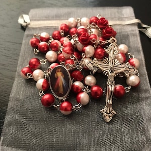 Divine Mercy Rosary, Divine Mercy Chaplet, Divine Mercy Rosary, Rosary beads, Jesus Divine Mercy, Faustina Kowalska Medal, Catholic