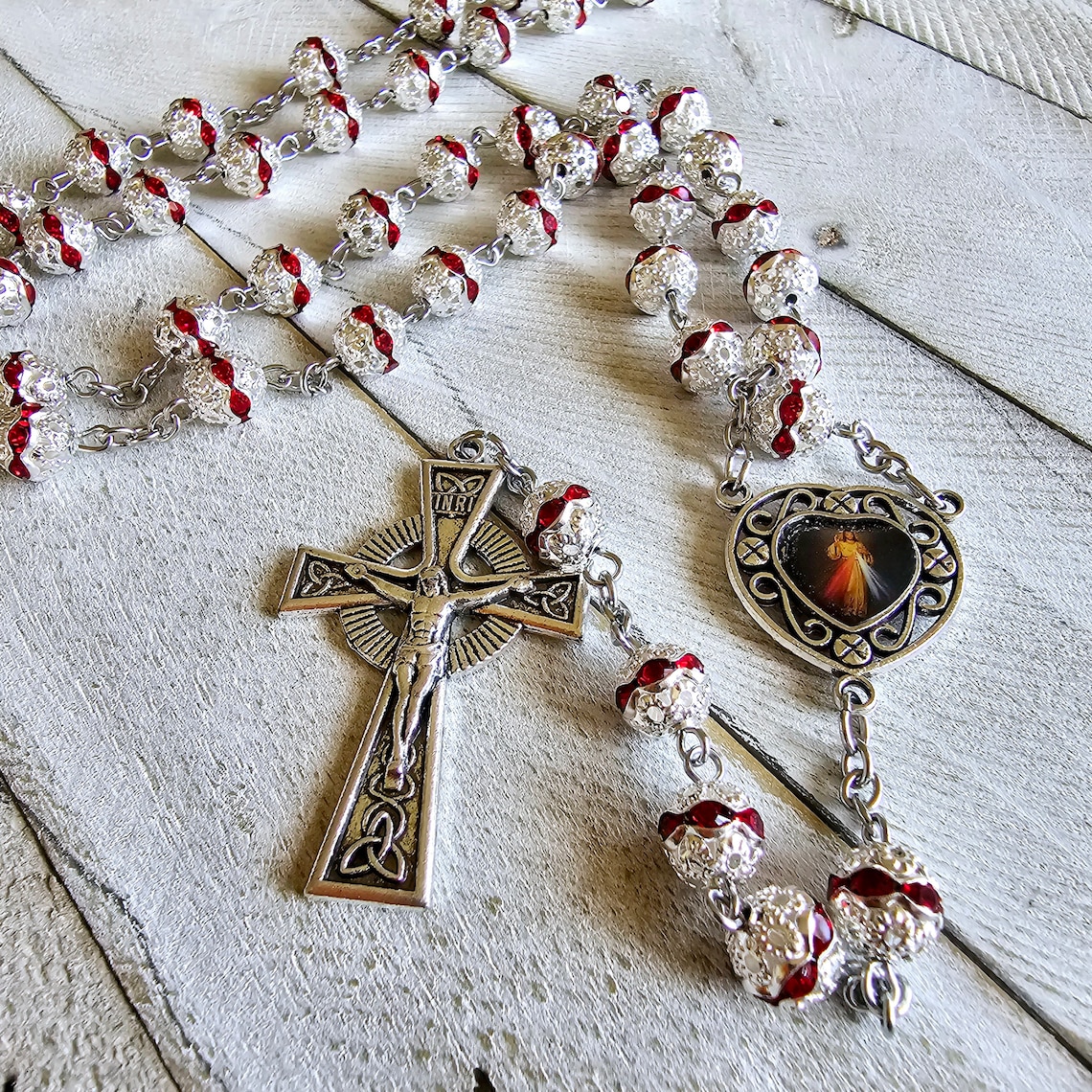 Divine Mercy Chaplet, Divine Mercy Rosary, Rosary Beads, Jesus Divine ...