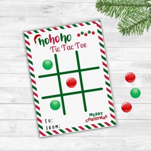Christmas Tic Tac Toe Game- Christmas Kids Activity- Christmas Printable