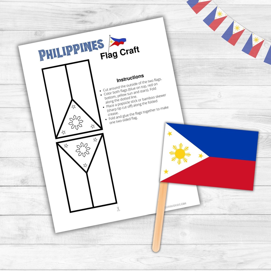Philippines flag craft for kids